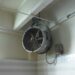 black and gray wall fan